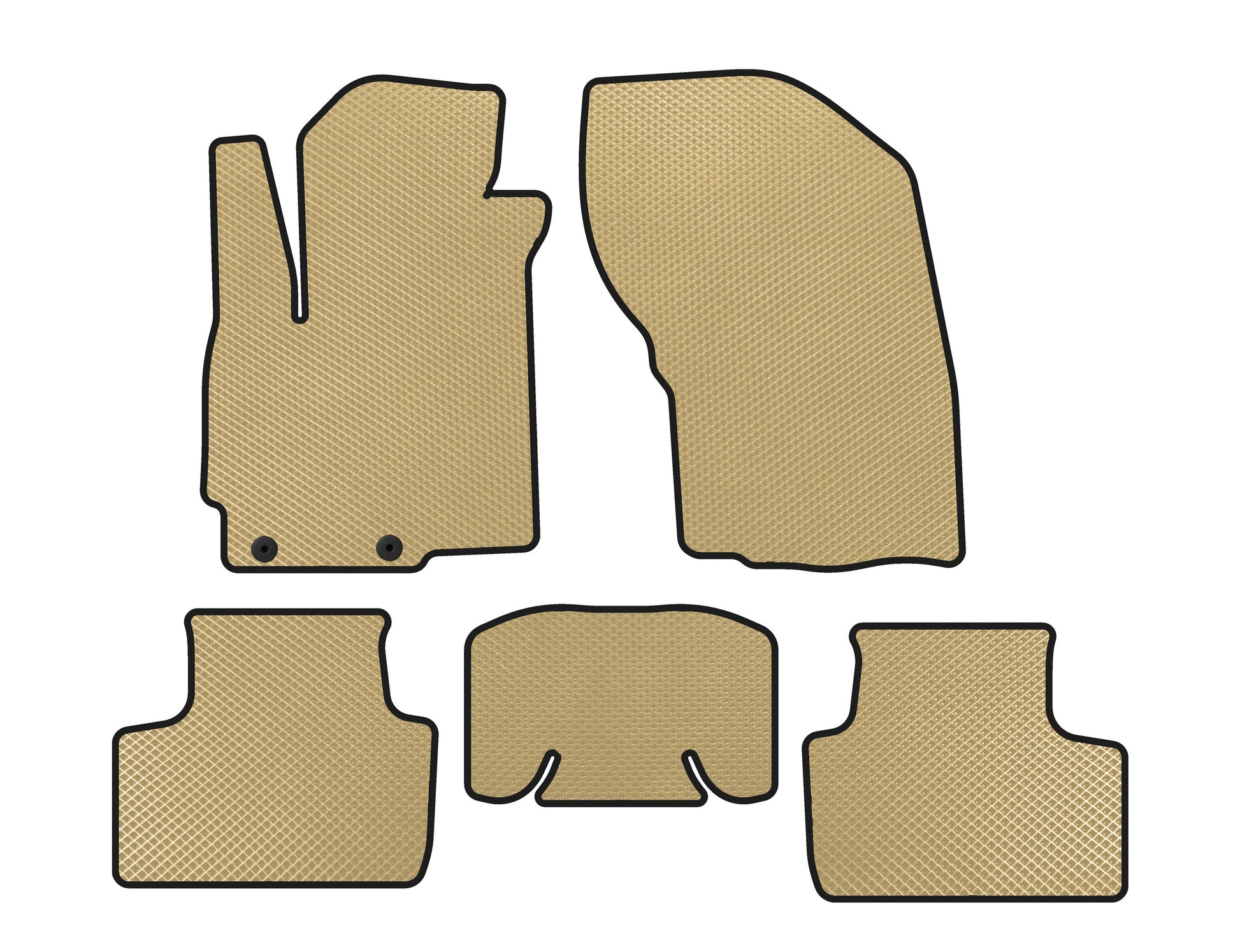 EVA Floor Mats (2019-2023, Beige) for Mitsubishi ASX 2010-2023 - image 1
