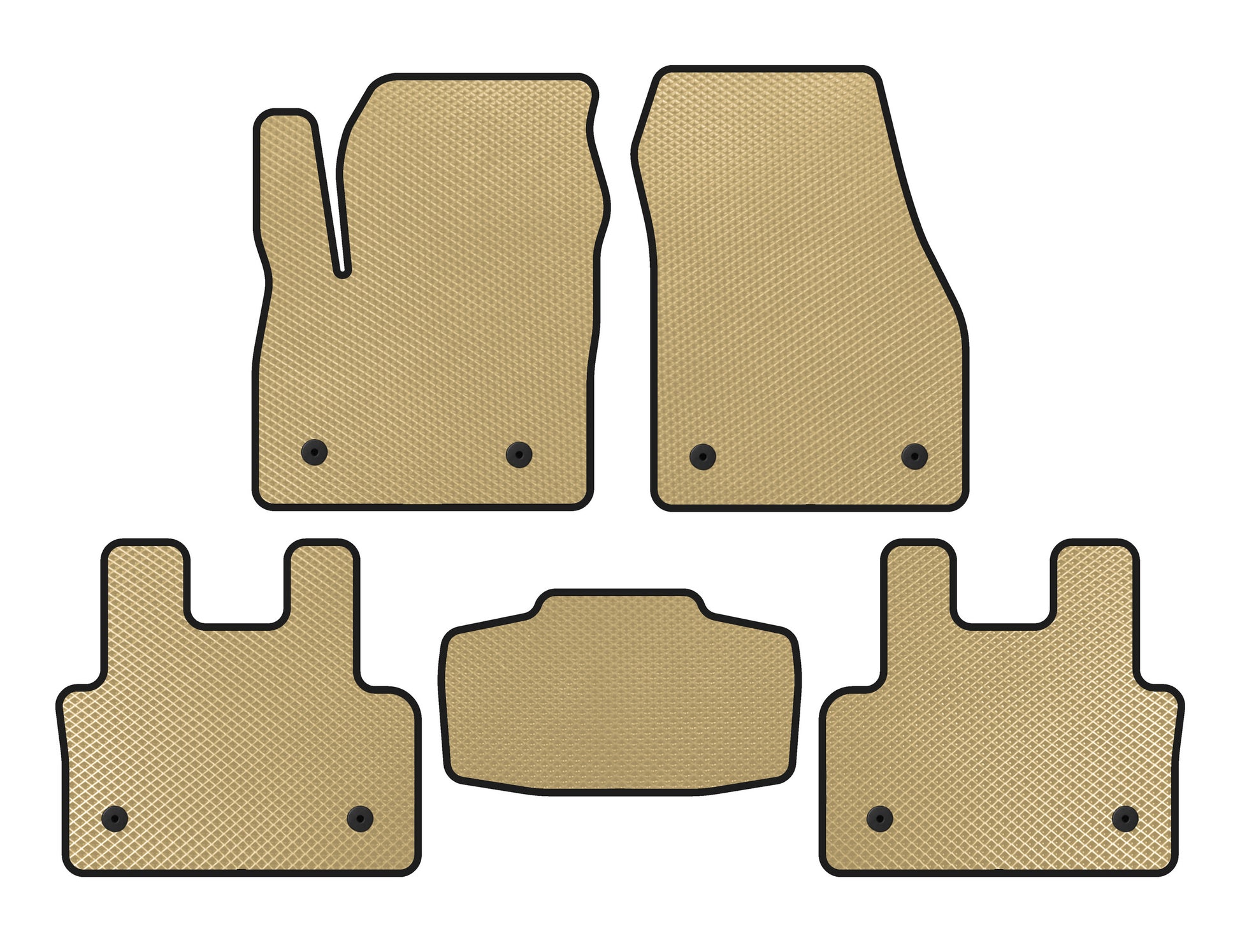 EVA Floor Mats (Beige) for Jaguar E-Pace 2017-2024 - image 1