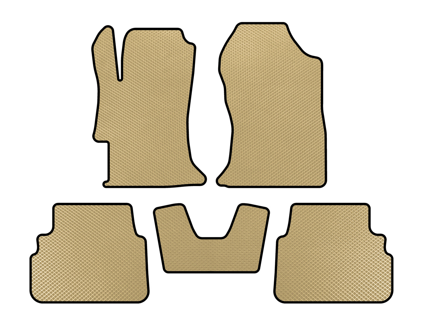 EVA Floor Mats V1 (Beige) for Subaru XV 2017-2023 - image 1