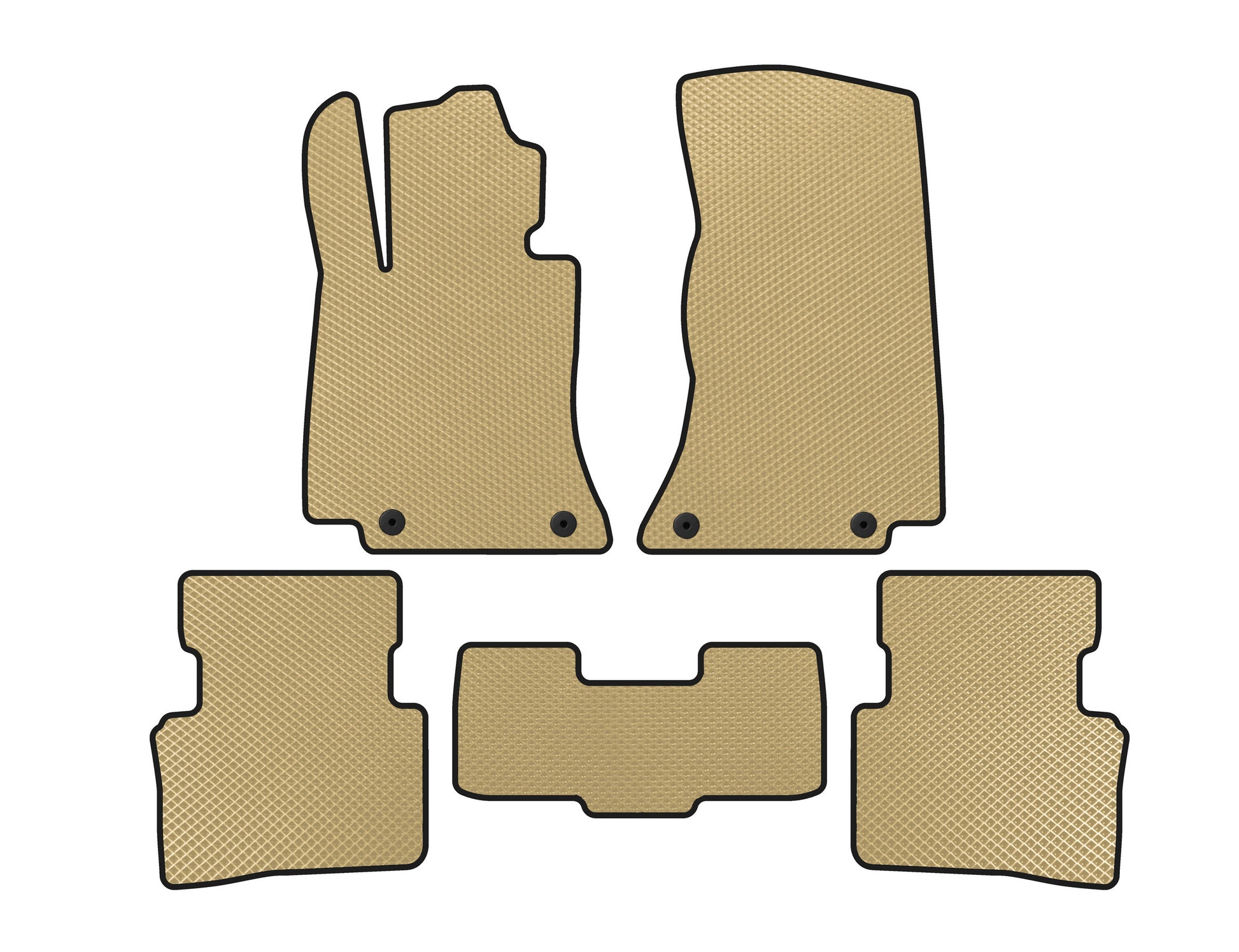 EVA Floor Mats (SD, Beige) for Mercedes C-class W206 2022- - image 1