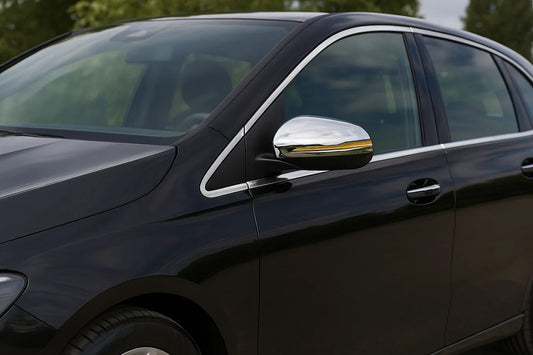 Mirror Covers (2 pcs, Stainless Steel) for Mercedes B-class W247 2019- - image 1