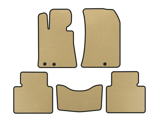 EVA Floor Mats (Beige) for Hyundai Genesis BH 2008-2013 - image 1