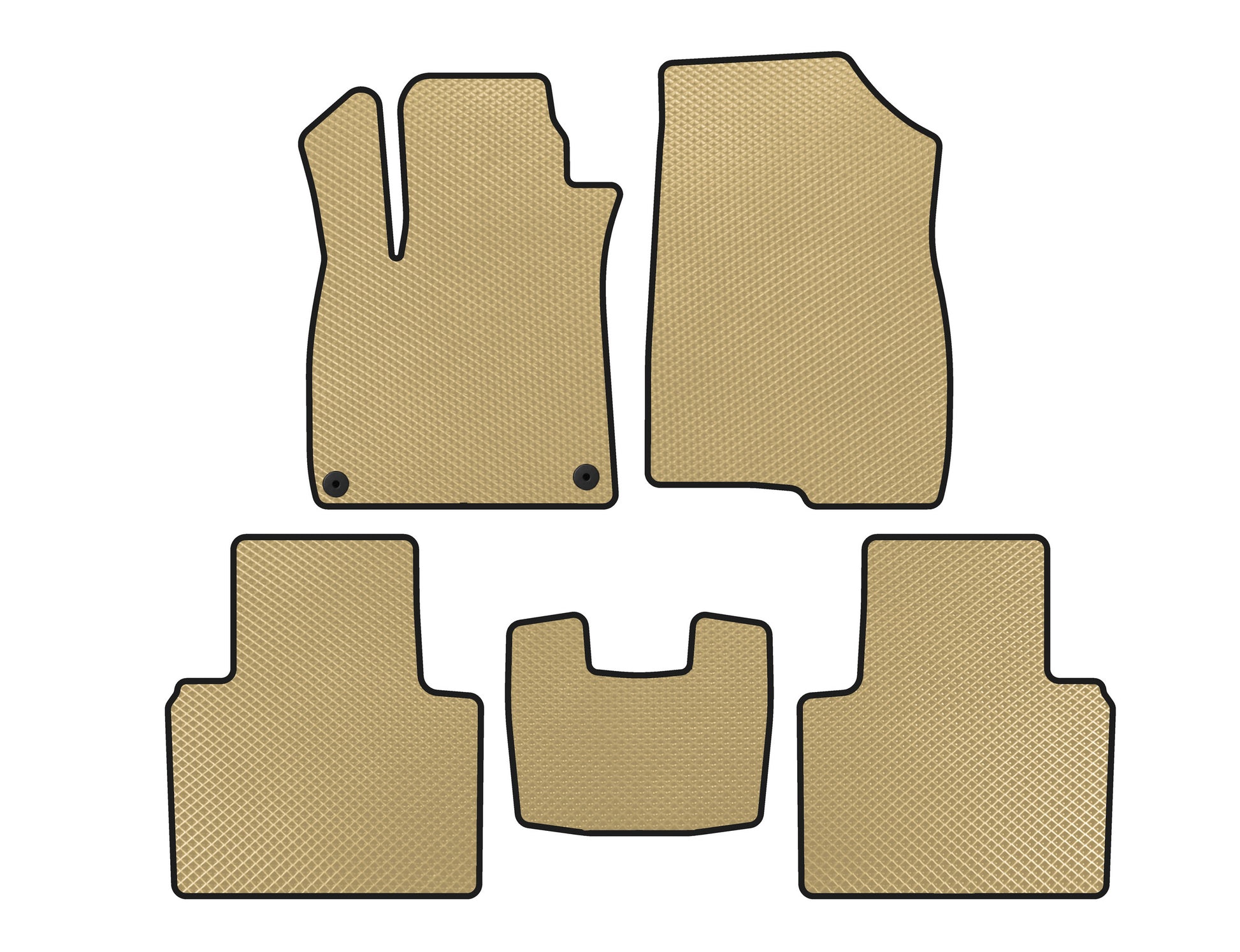 EVA Floor Mats (SD, Beige) for Honda Accord X 2017-2022 - image 1