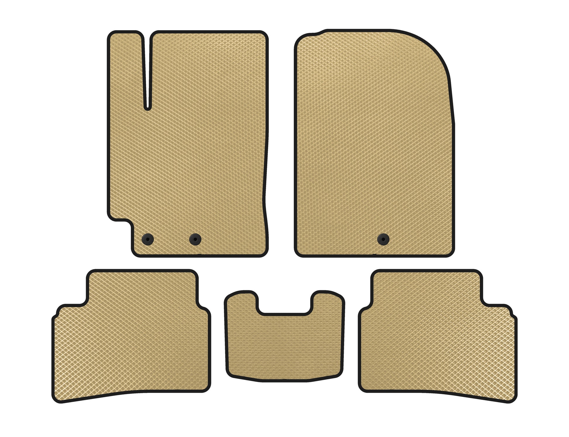 EVA Floor Mats (2019+, Beige) for Kia Stonic 2017- - image 1