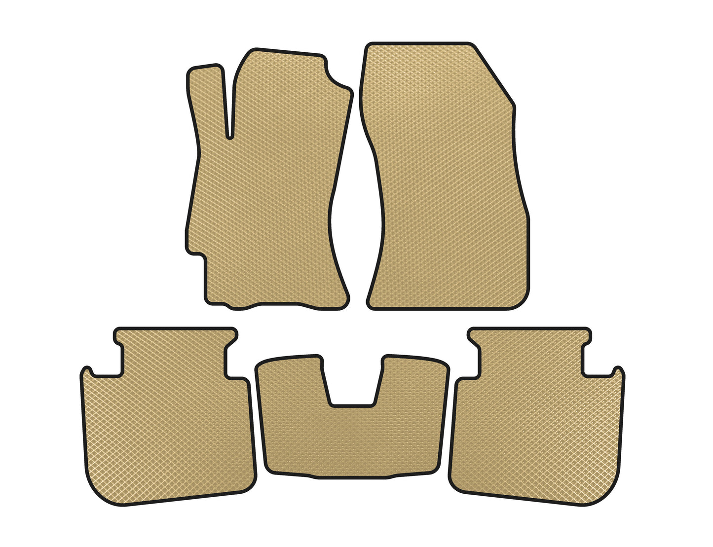 EVA Floor Mats (2009-2013, SD, Beige) for Subaru Legacy 2009-2014 - image 1