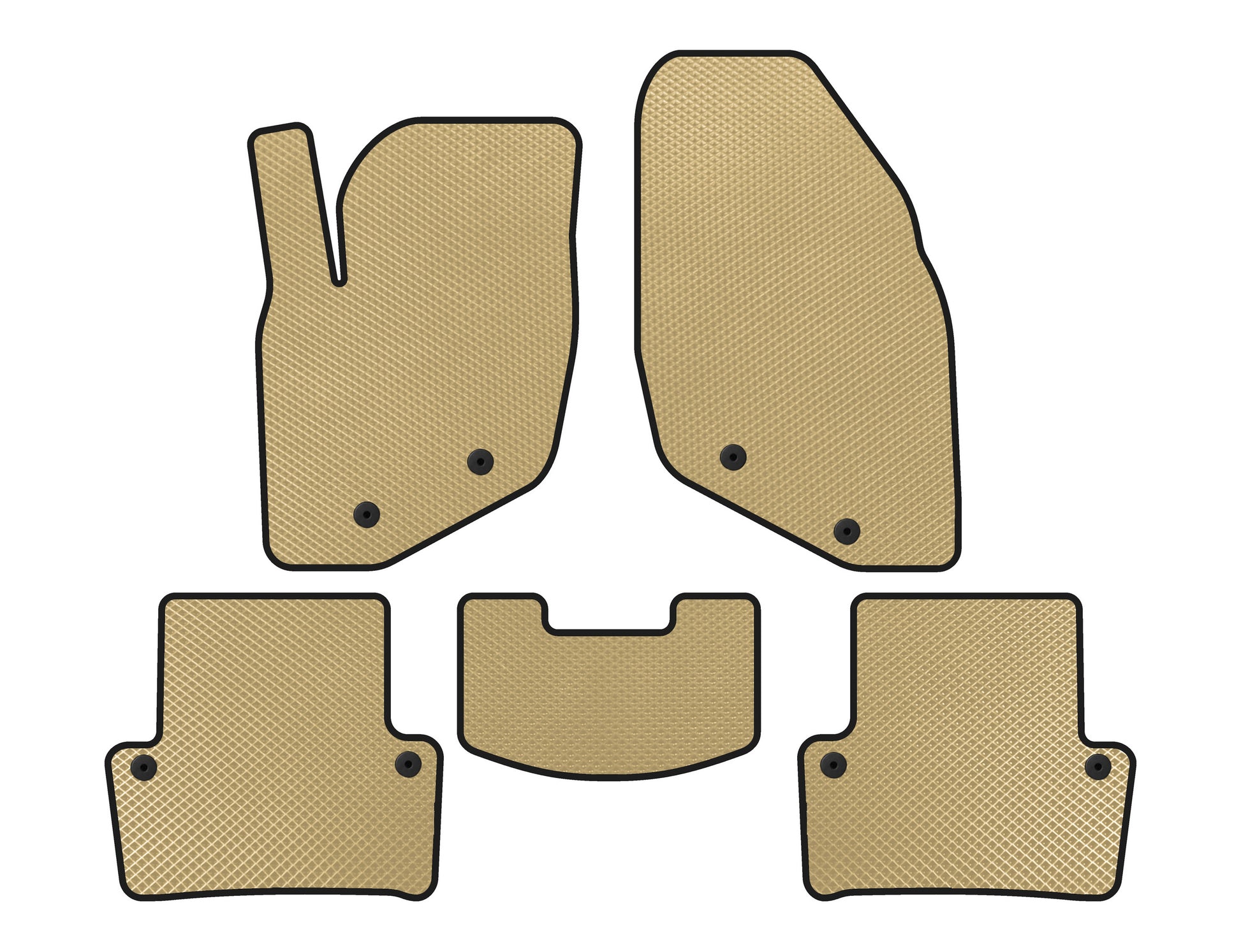 EVA Floor Mats (Beige) for Volvo XC70 2000-2007 - image 1
