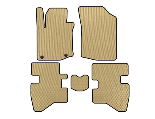 EVA Floor Mats (HB, Beige) for Citroen C-1 2005-2014 - image 1