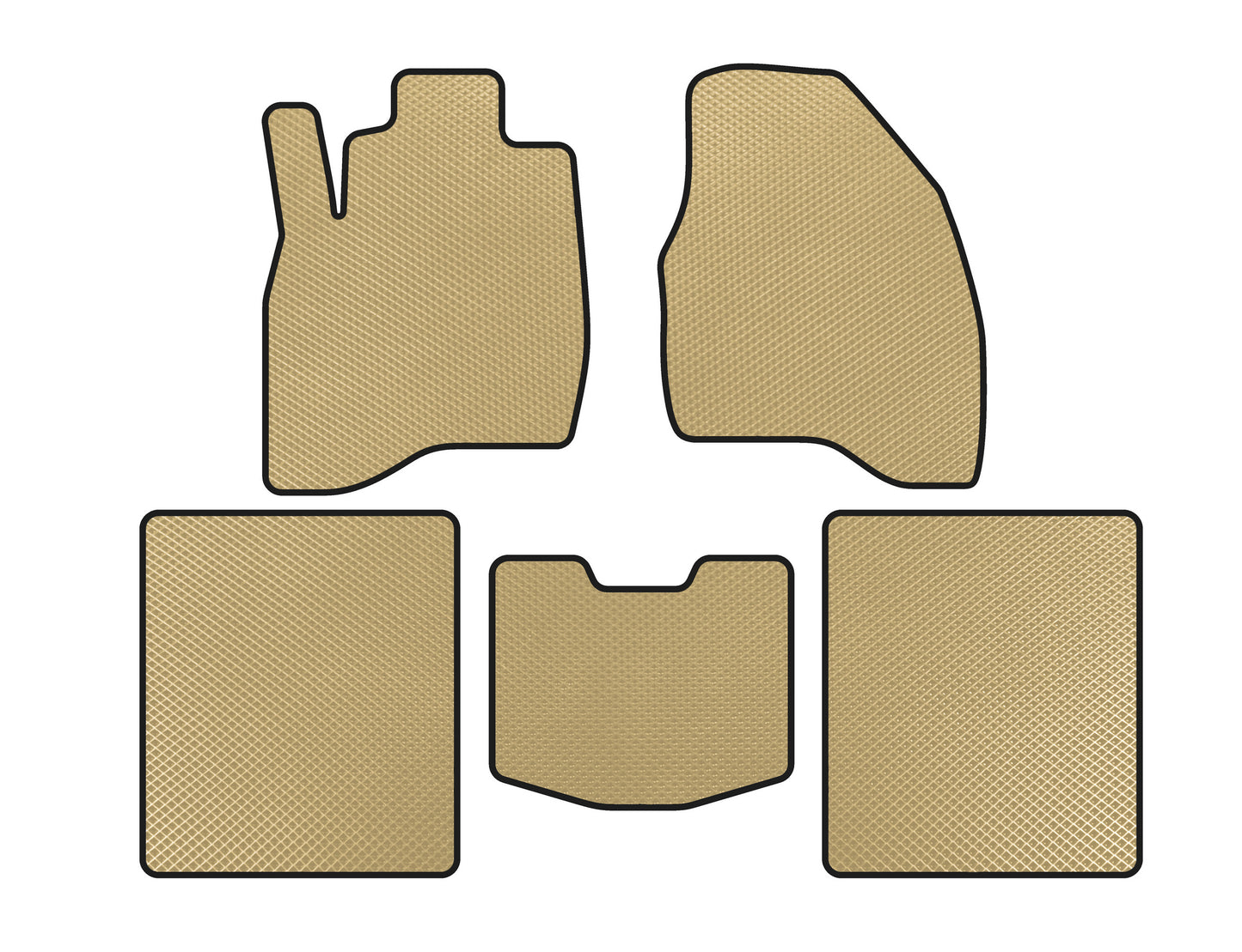 EVA Floor Mats (2015-2019, 5-Seater, Beige) for Ford Explorer 2011-2019 - image 1