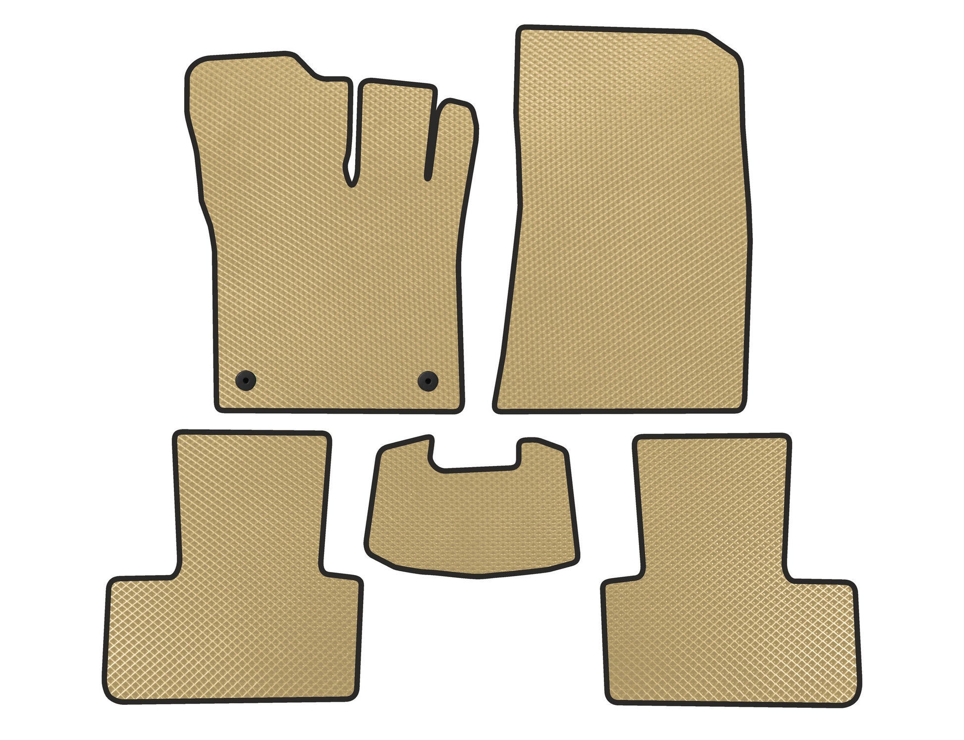 EVA Floor Mats (Beige) for Renault Captur 2019- - image 1