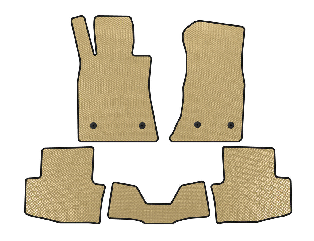 EVA Floor Mats (SD, Beige) for Cadillac ATS 2012-2019 - image 1