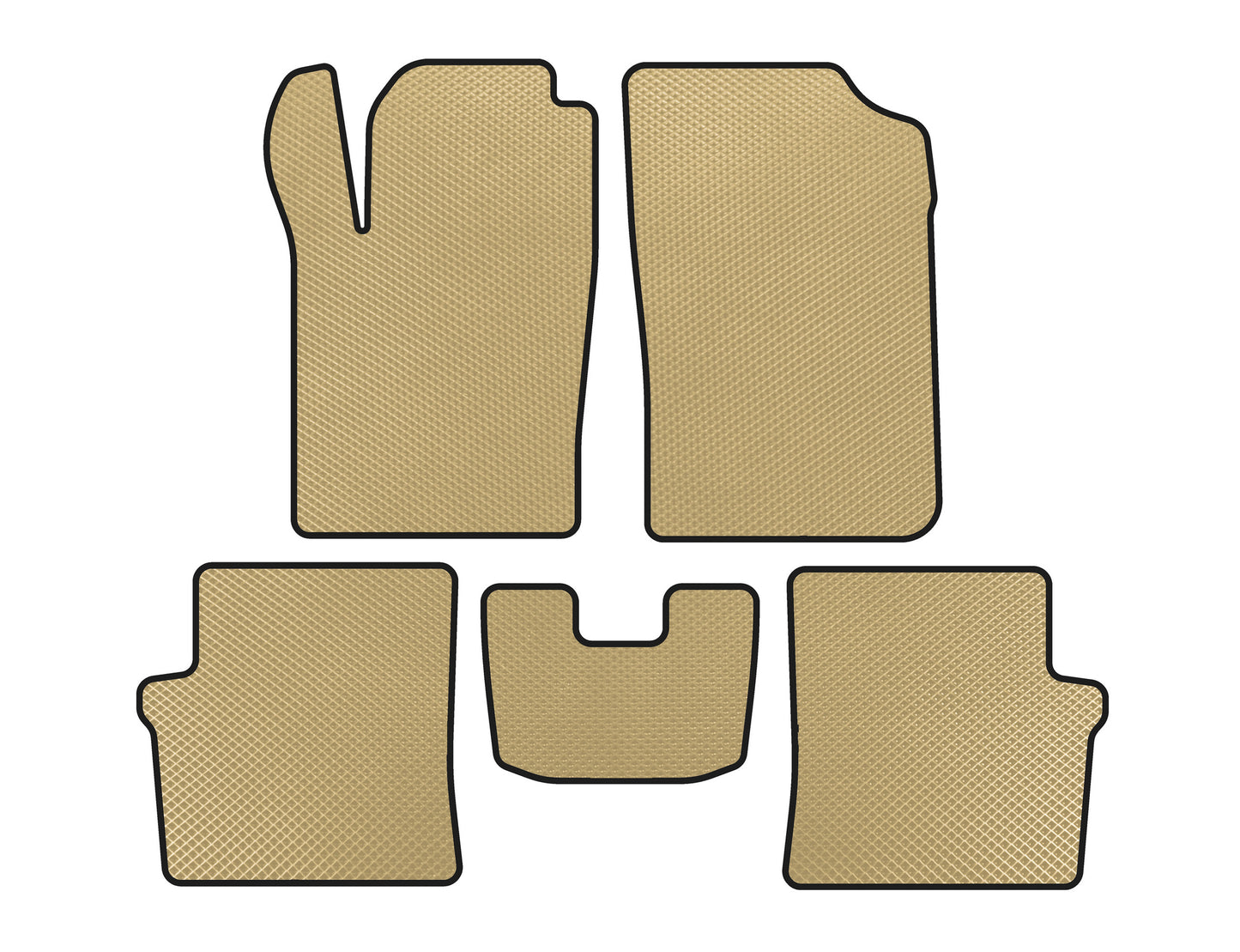 EVA Floor Mats (HB, 5-Door, Beige) for Citroen Xsara II 2000-2006 - image 1