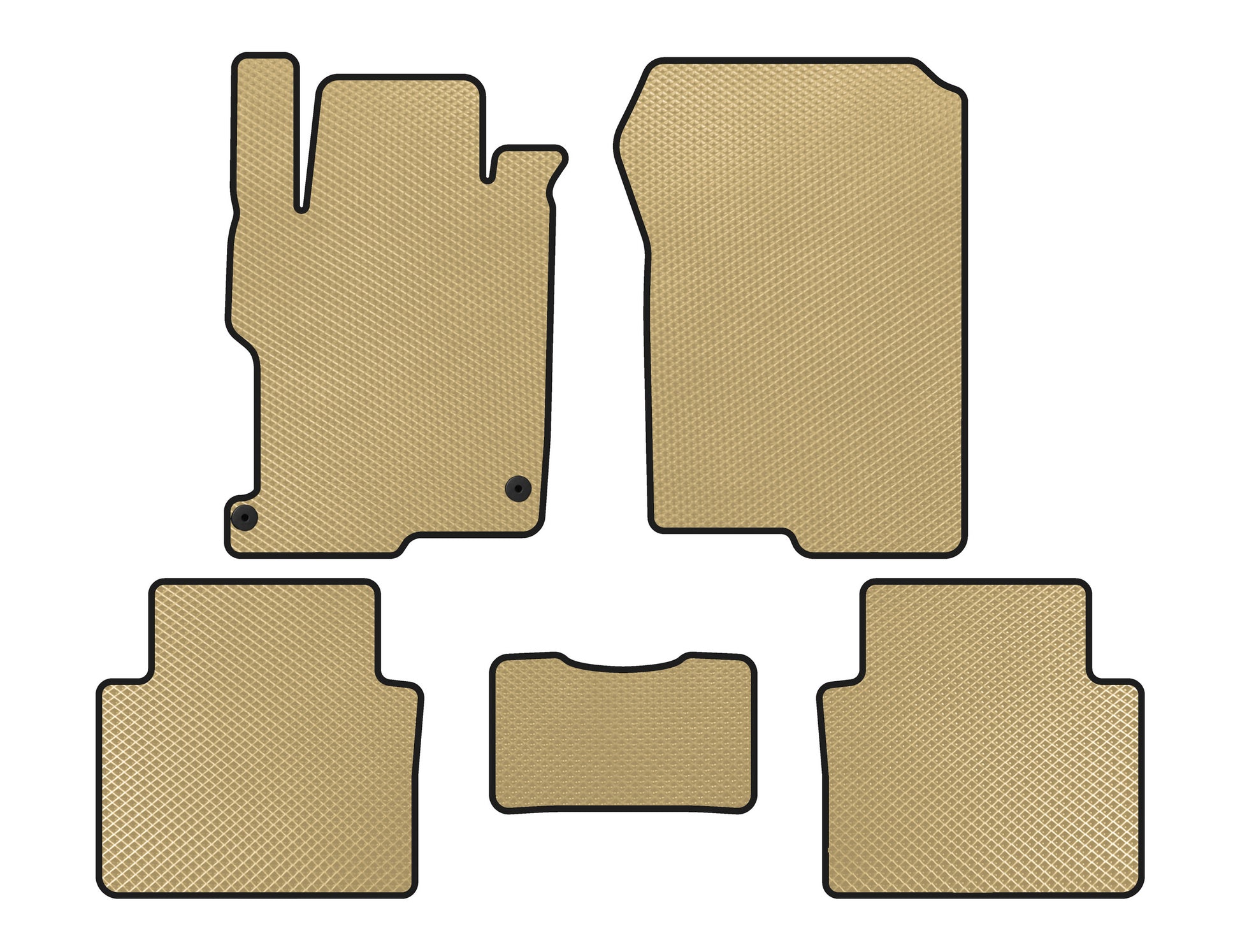 EVA Floor Mats (SD, Beige) for Honda Accord IX 2013-2017 - image 1