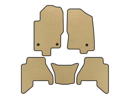 EVA Floor Mats V2 (2 Rows, Beige) for Nissan Pathfinder R51 2005-2014 - image 1