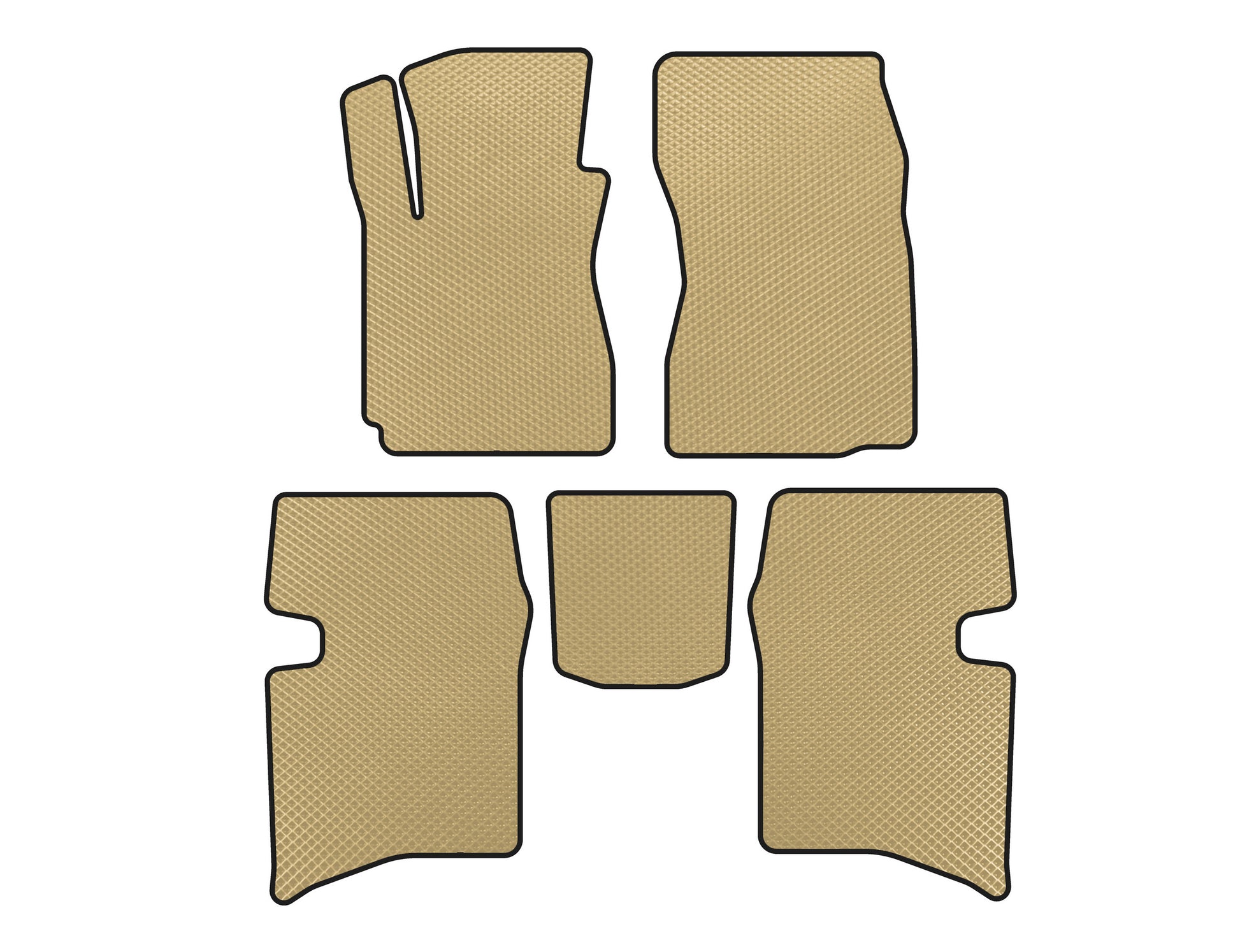 EVA Floor Mats (SD, Beige) for Geely MK 2006-2014 - image 1