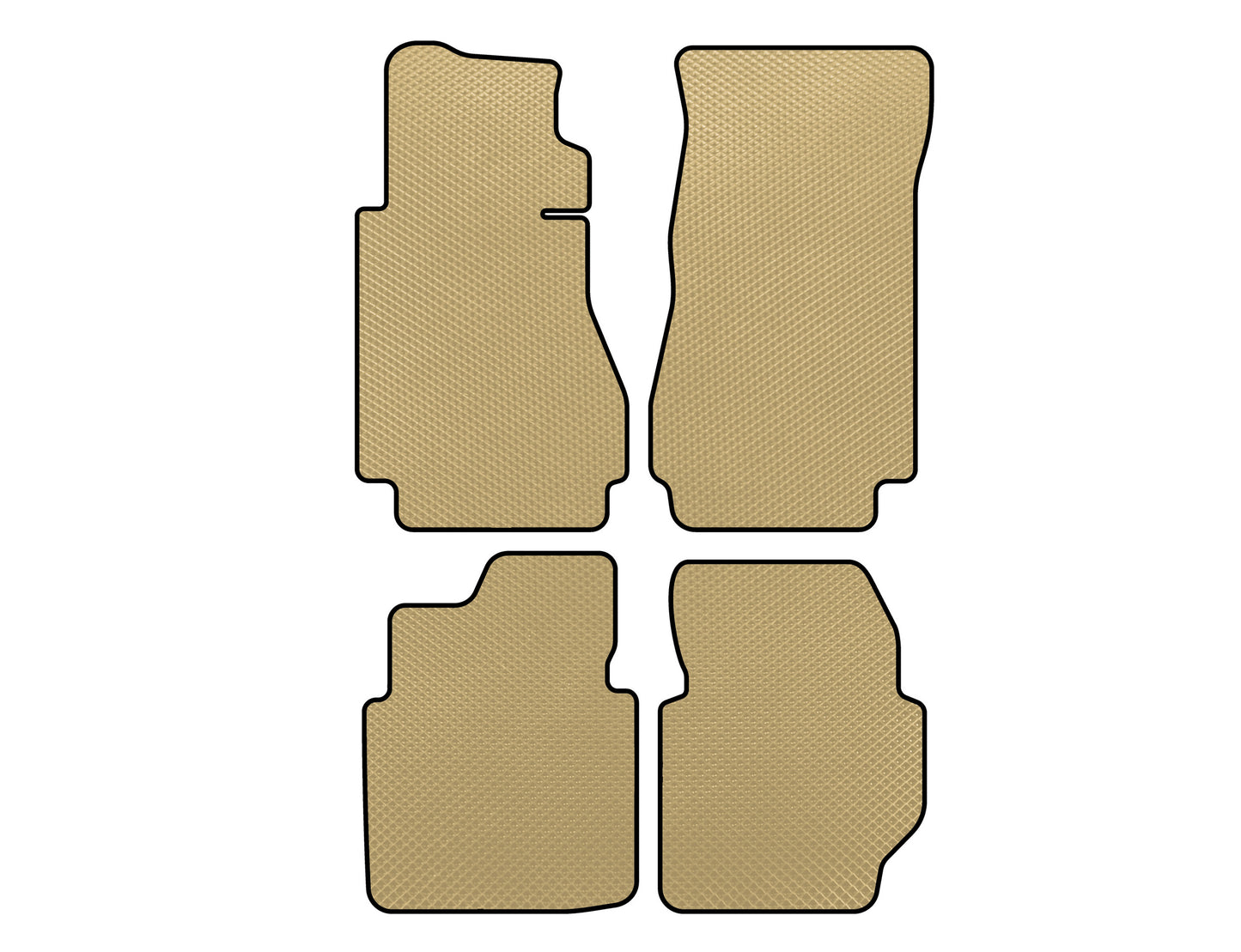 EVA Floor Mats (Beige) for Mercedes W123 1975-1986 - image 1
