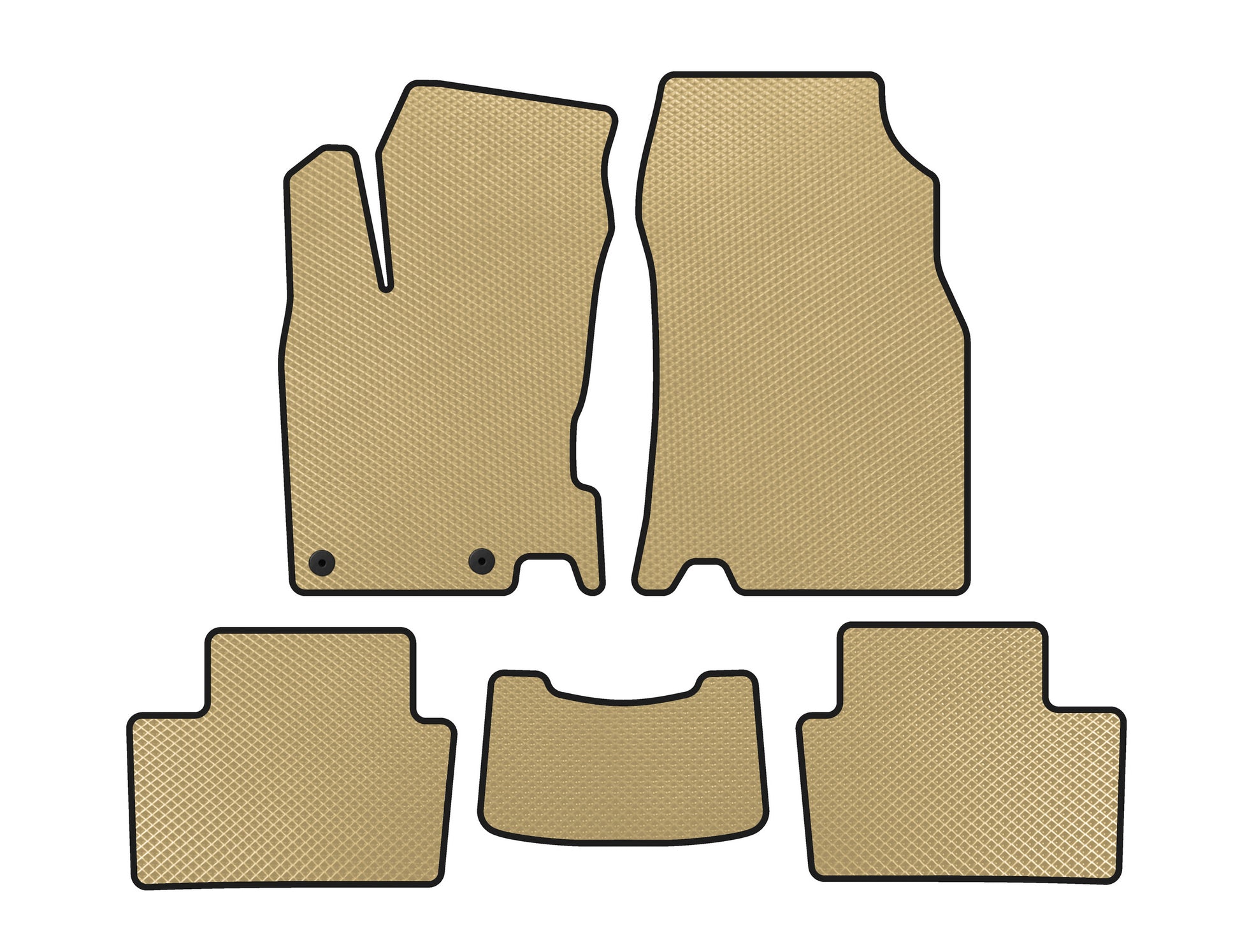 EVA Floor Mats (2015-2018, Beige) for Renault Kadjar 2015-2022 - image 1