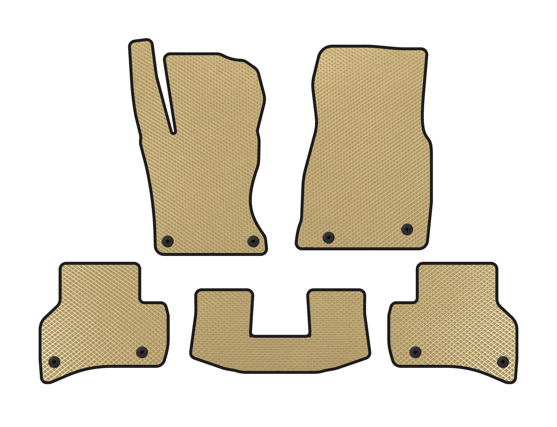 EVA Floor Mats (2015-2019, SD, Beige) for Jaguar XE 2016- - image 1