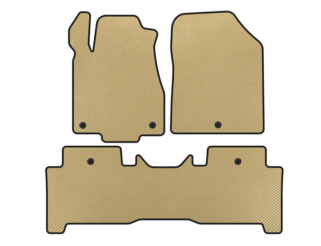 EVA Floor Mats (2 Rows, Beige) for Acura MDX 2007-2013 - image 1