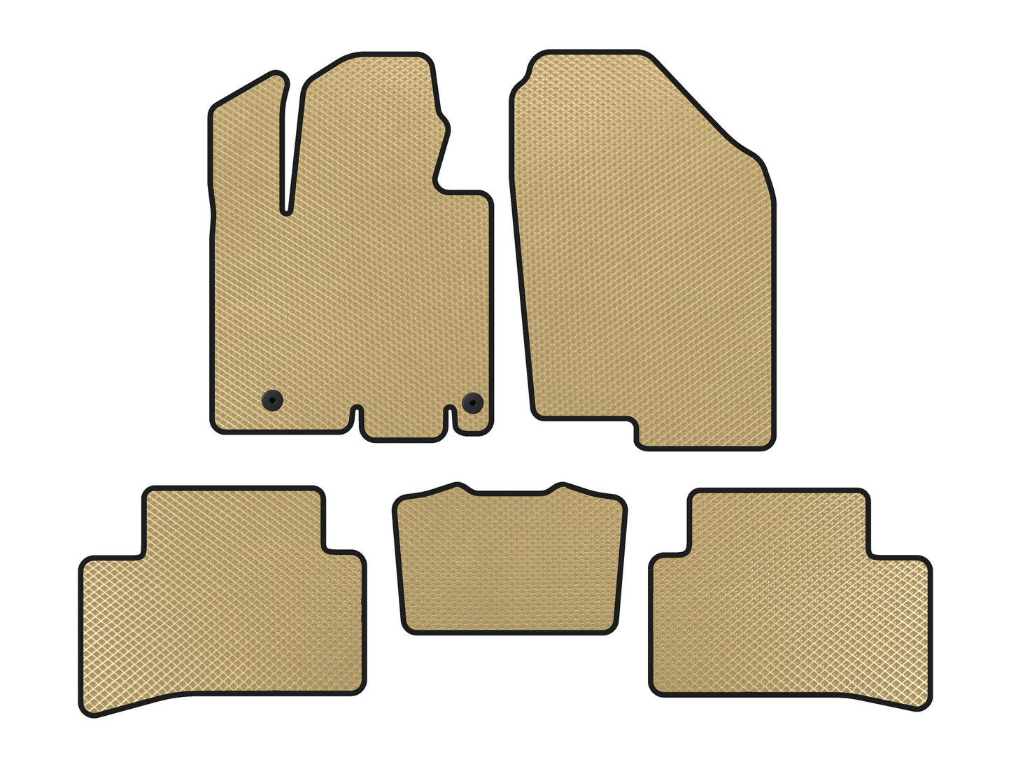 EVA Floor Mats (Beige) for Hyundai Tucson NX4 2021- - image 1