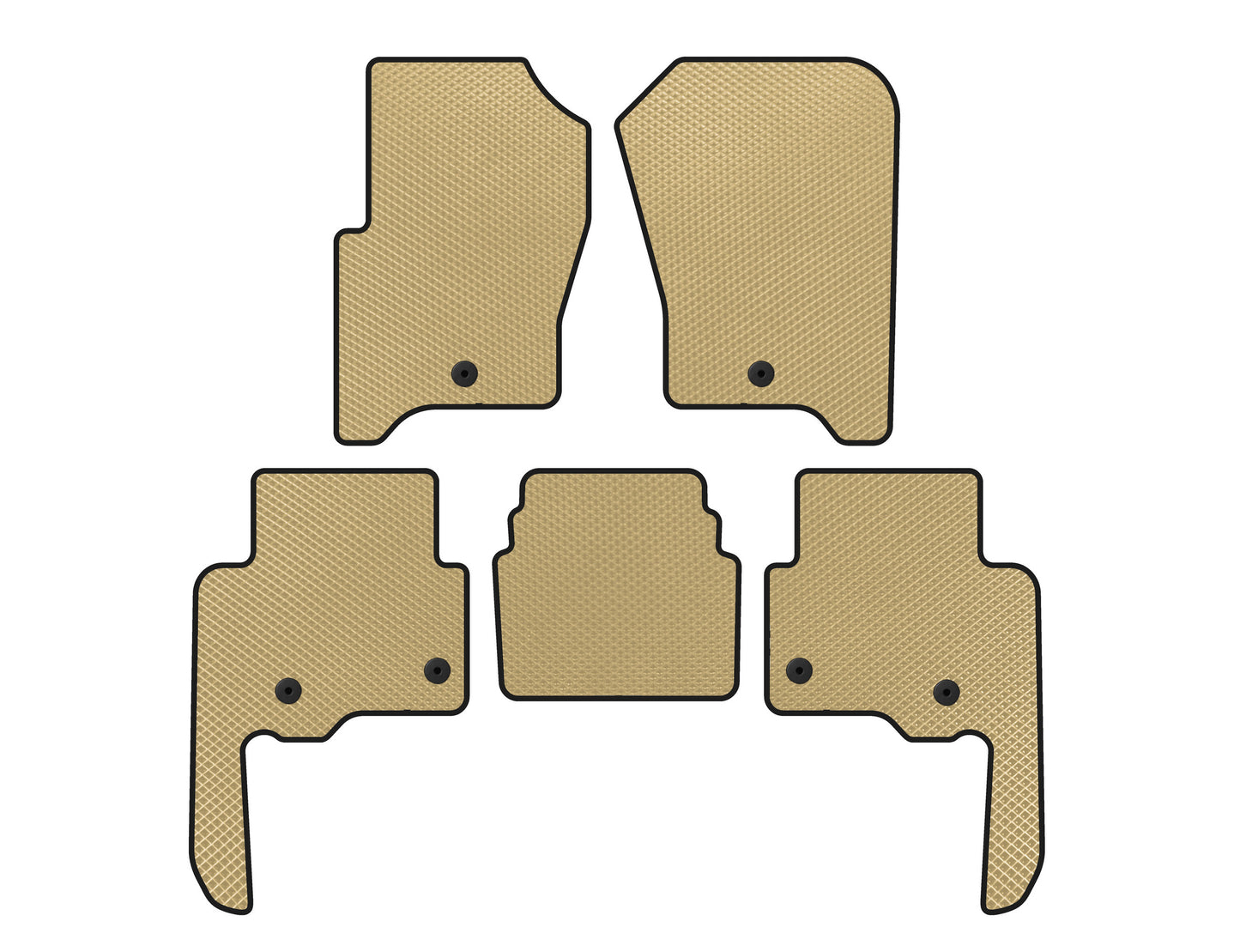 EVA Floor Mats (Beige) for Land Rover Discovery IV 2009-2017 - image 1