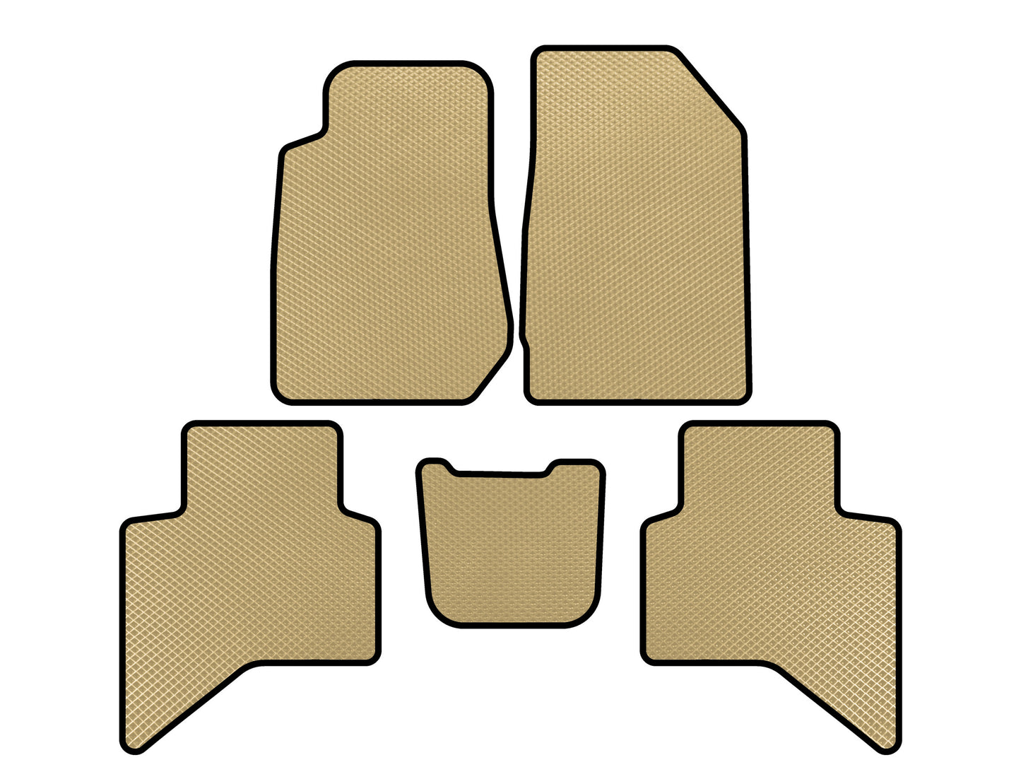 EVA Floor Mats (Beige) for Isuzu D-Max 2019- - image 1