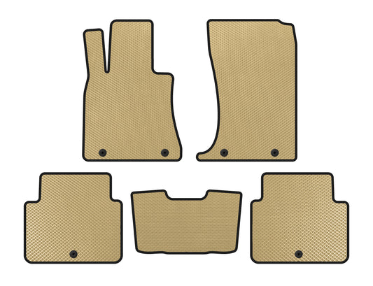 EVA Floor Mats (SD, Beige) for Hyundai Genesis DH 2013-2016 - image 1