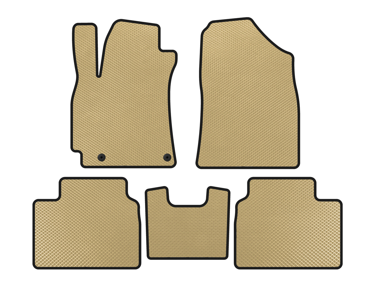 EVA Floor Mats (SD, Beige) for Hyundai Elantra (CN7) 2020- - image 1