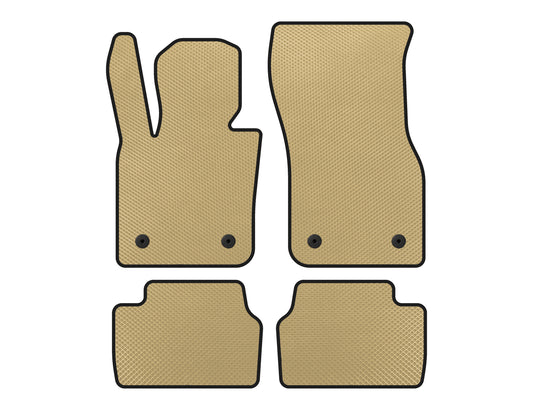 EVA Floor Mats (for F55, 5-door, Beige) for Mini Cooper F55/56/57 2014-2023 - image 1