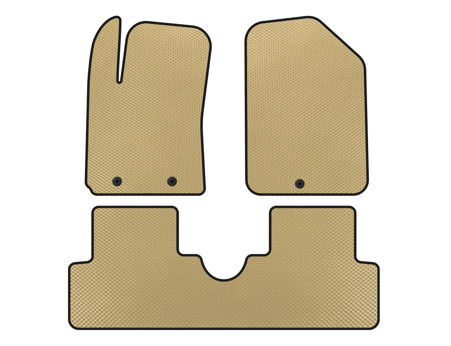EVA mats (HB, Beige) for Hyundai I-10 2014-2017 - image 1
