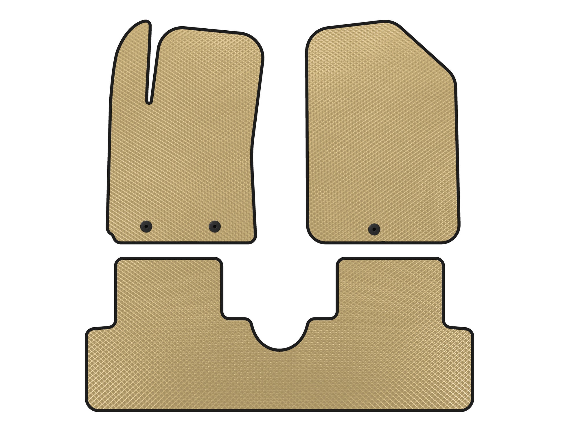 EVA mats (HB, Beige) for Hyundai I-10 2014-2017 - image 1