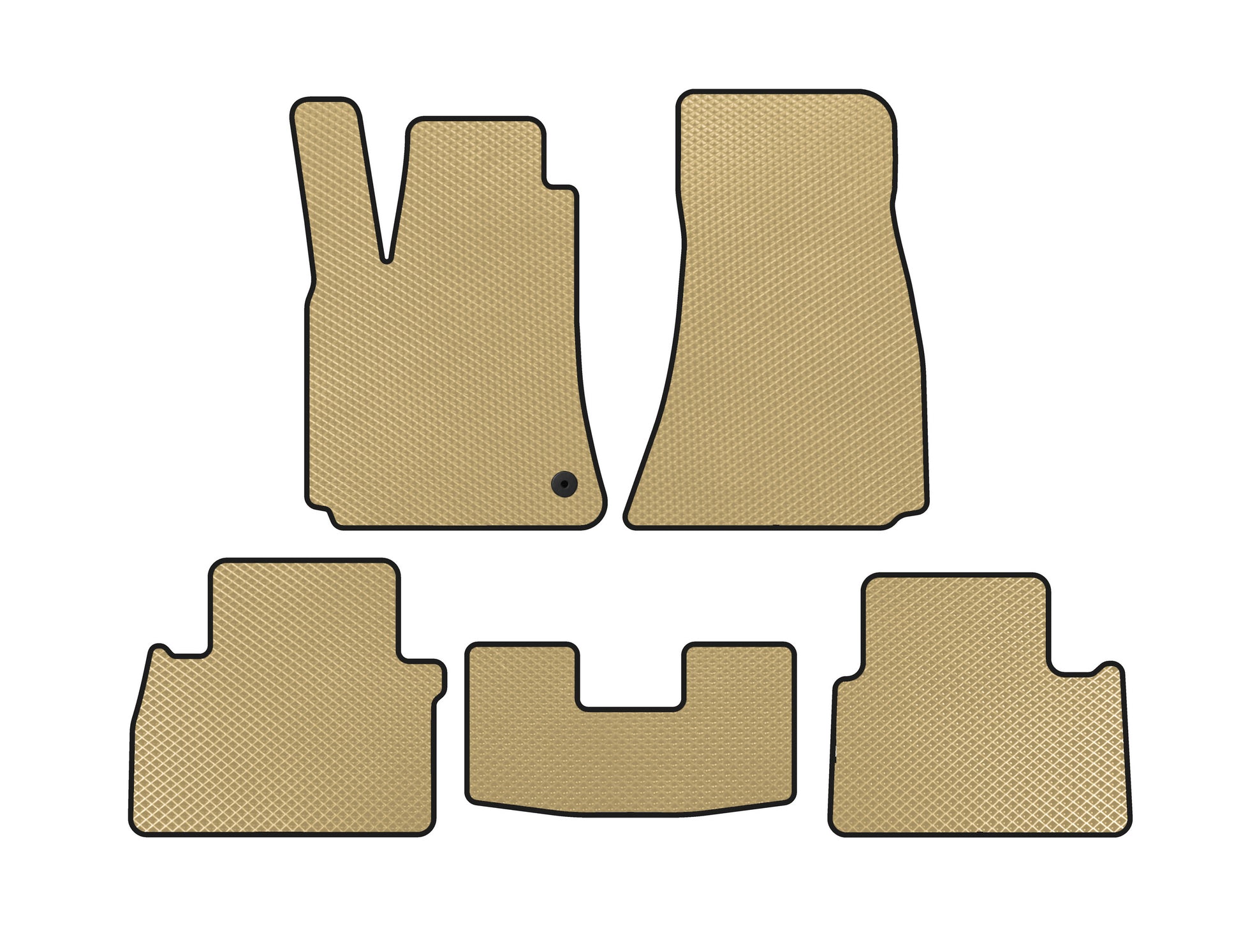EVA Floor Mats (SD, Beige) for Chrysler C300 2004-2011 - image 1