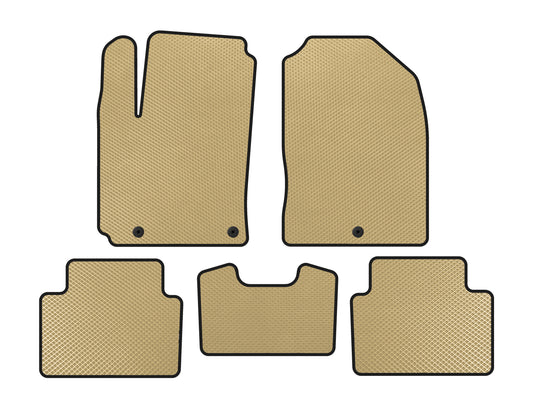 EVA floor mats (2017-2020, Petrol, Beige) for Hyundai Kona 2017-2023 - image 1