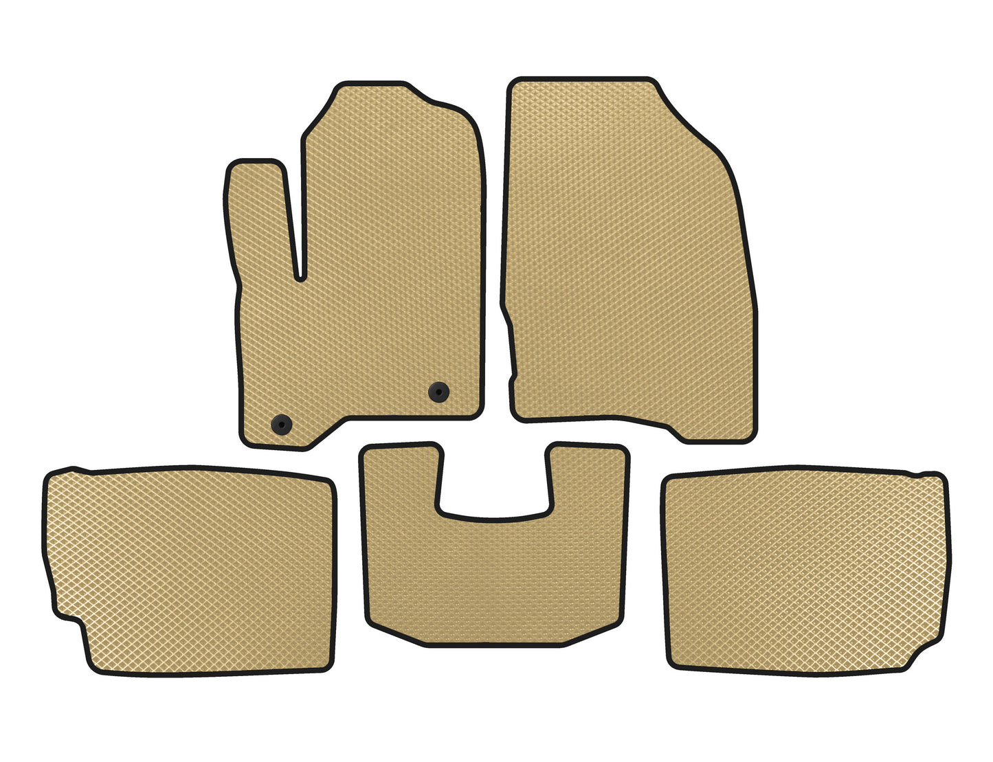 EVA Floor Mats (2010-2012, Beige) for Ford Taurus 2010-2019 - image 1
