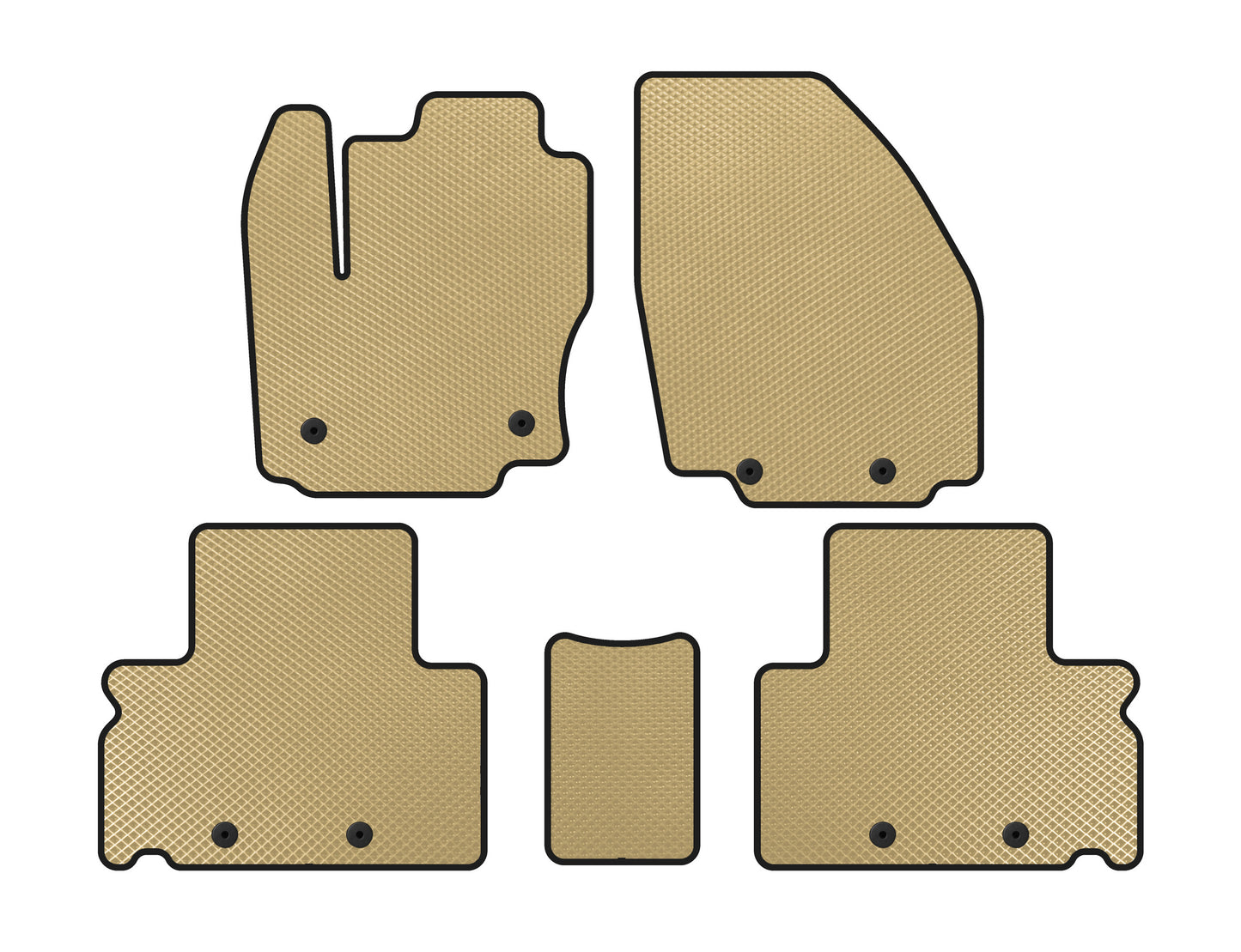 EVA Floor Mats (Beige) for Ford S-Max 2007-2014 - image 1