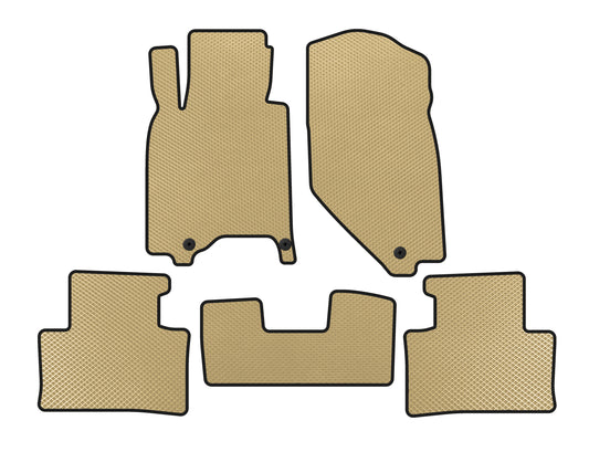 EVA Floor Mats (G37 X, SD, Beige) for Infiniti G25/G35/37 (V36/CV36) 2006-2015 - image 1