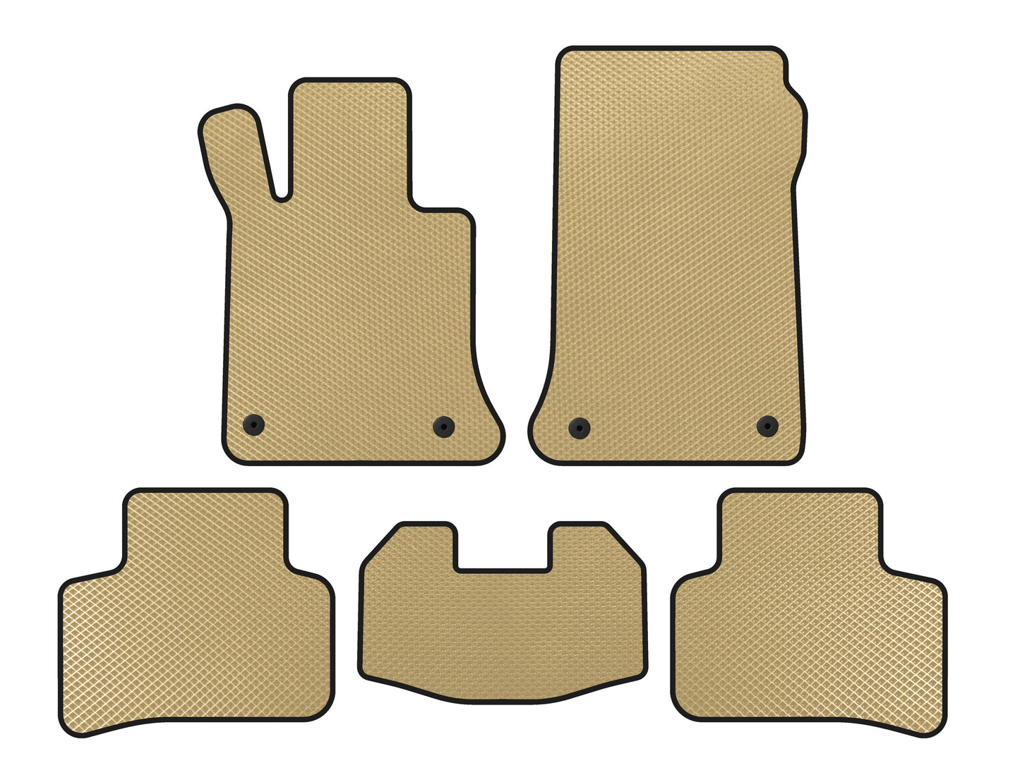EVA Floor Mats (Beige) for Mercedes GLK сlass X204 2008-2015 - image 1