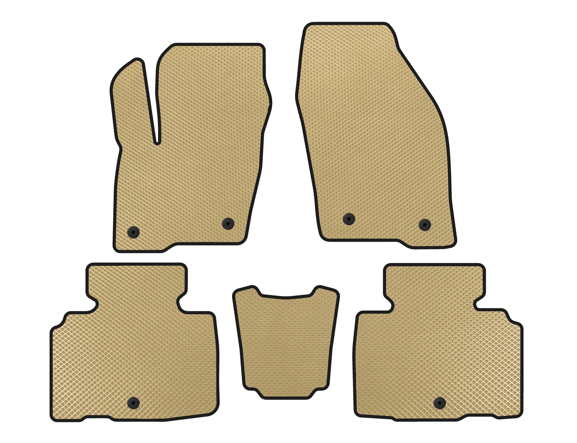 EVA Floor Mats (Beige) for Lincoln MKX 2015- - image 1