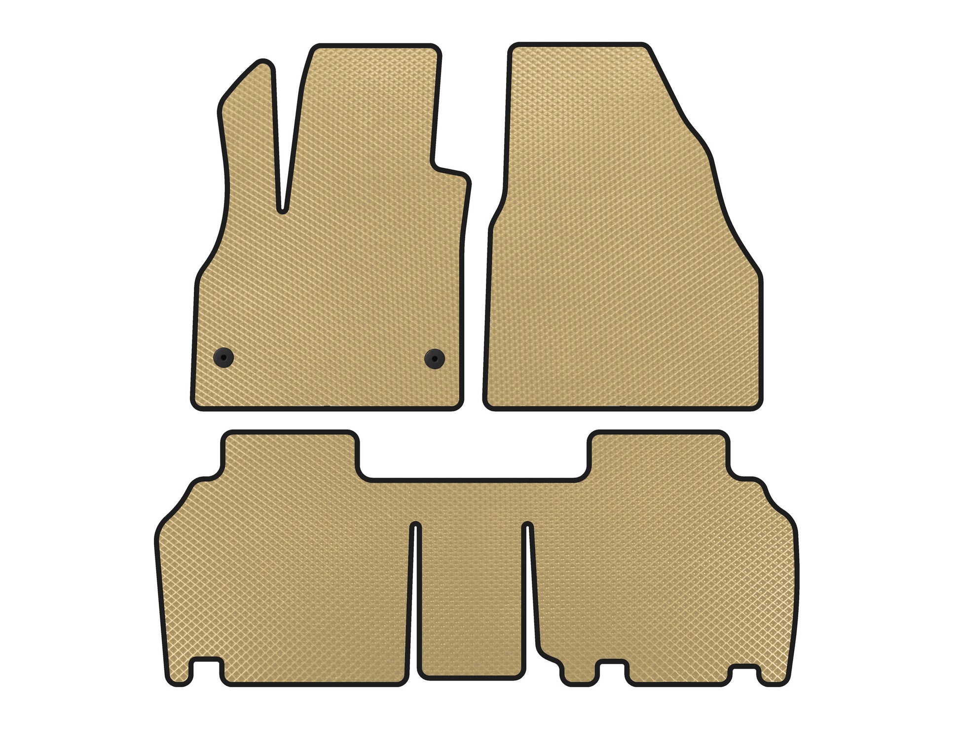 EVA Floor Mats (2 Rows, 5-Door/7-Seater, Beige) for Renault Kangoo 2008-2020 - image 1
