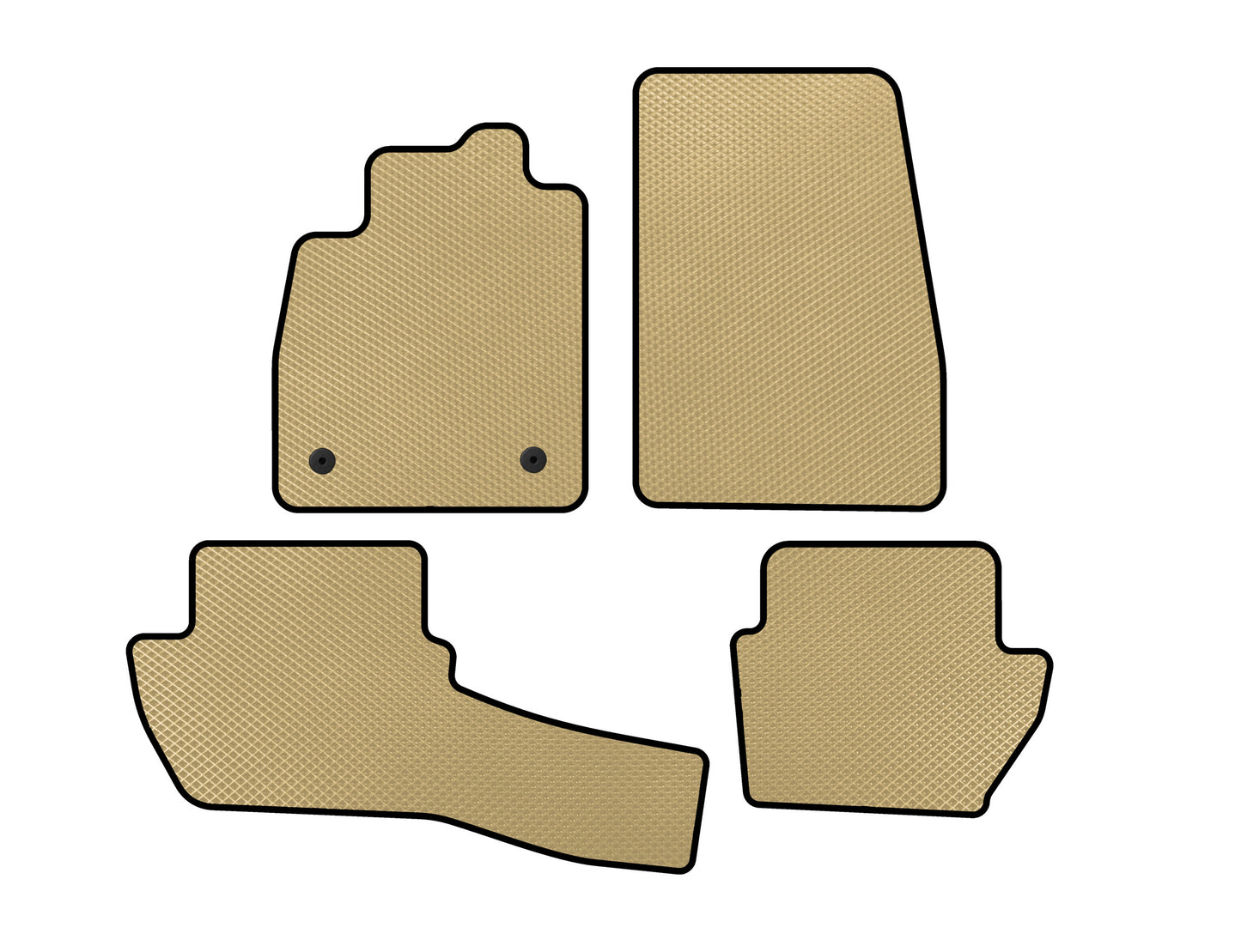 EVA Floor Mats (Beige) for Ford Fiesta 2017- - image 1