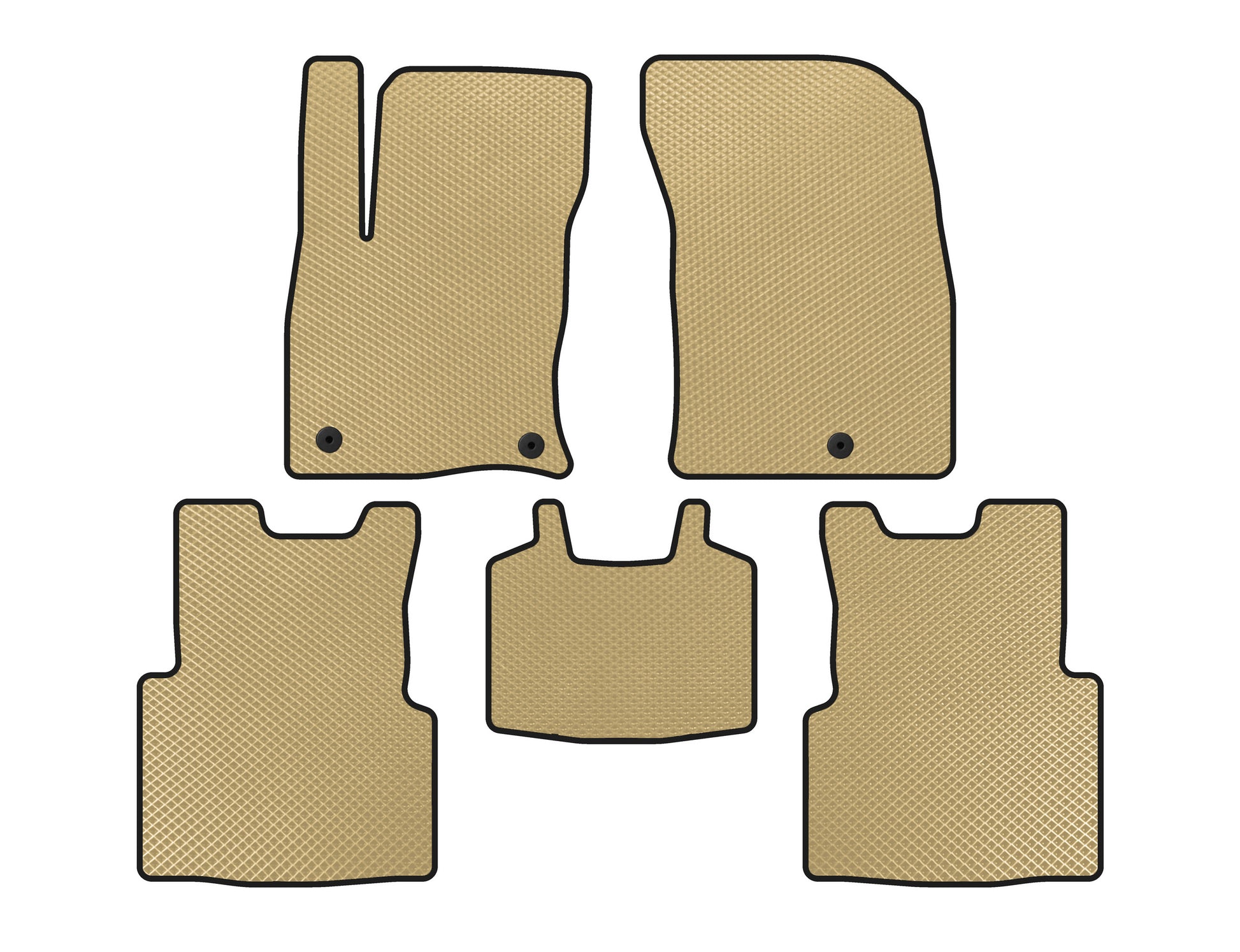 EVA Floor Mats (For Escape, Beige) for Ford Kuga/Escape 2019- - image 1
