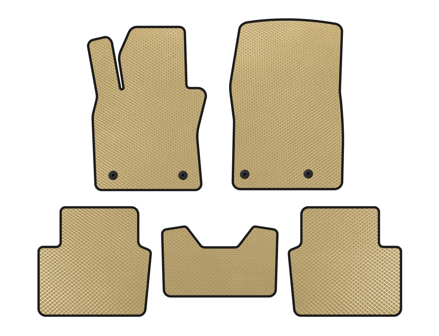 EVA Floor Mats (HB, Beige) for Mazda 3 2019- - image 1