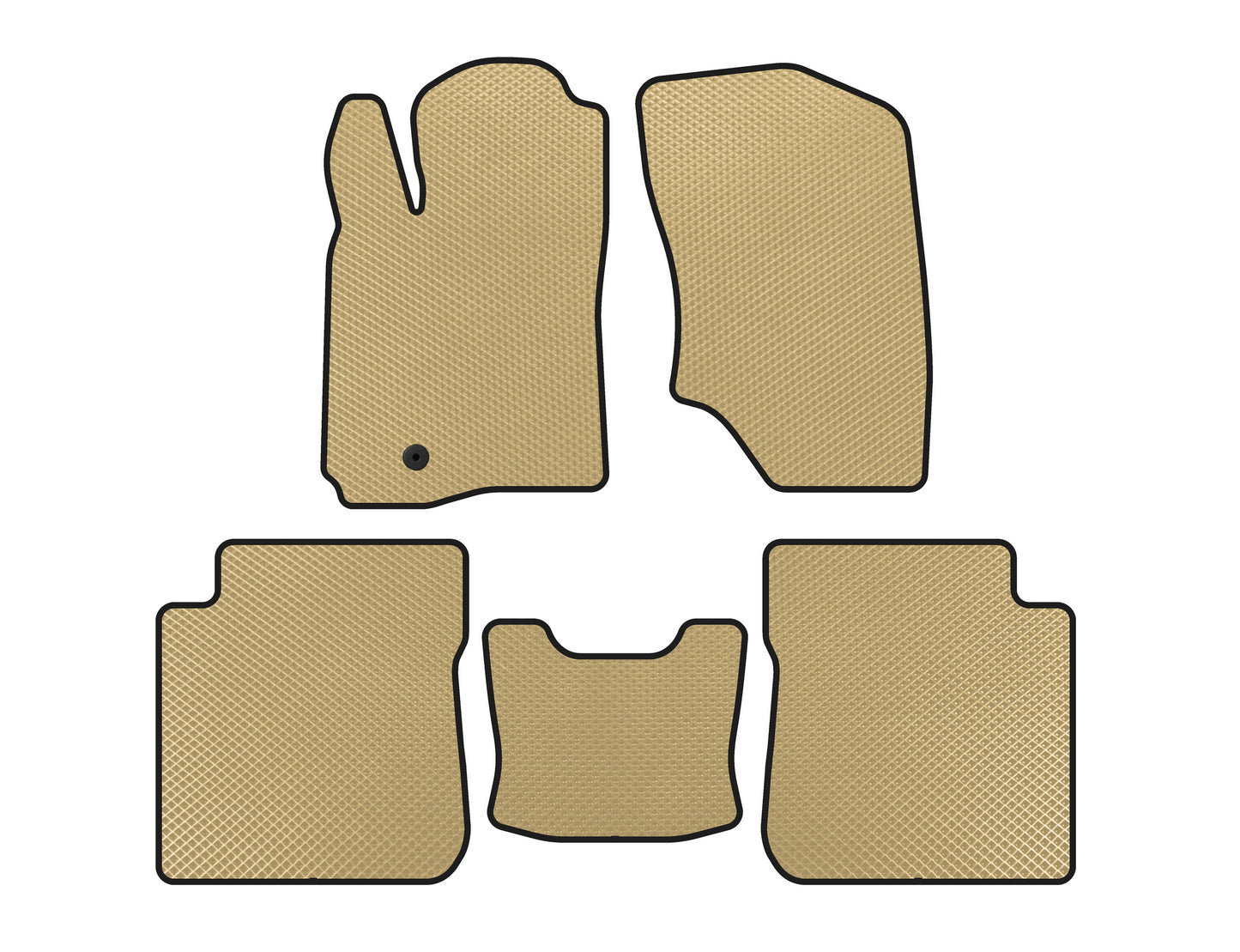 EVA Floor Mats (Beige) for Mitsubishi Outlander 2001-2006 - image 1