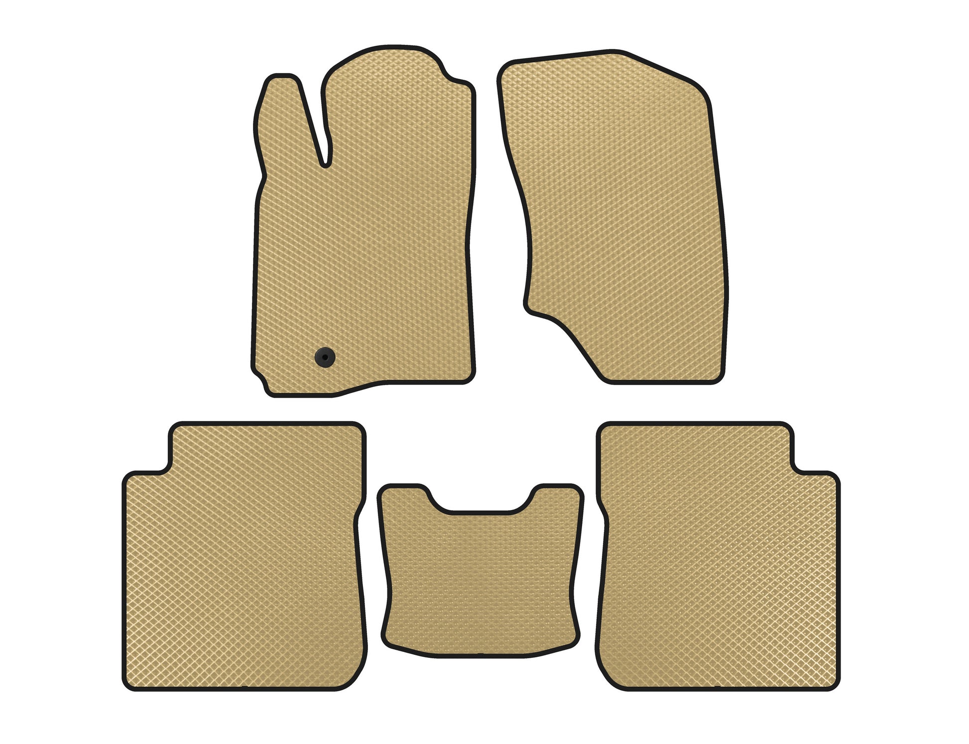 EVA Floor Mats (Beige) for Mitsubishi Outlander 2001-2006 - image 1