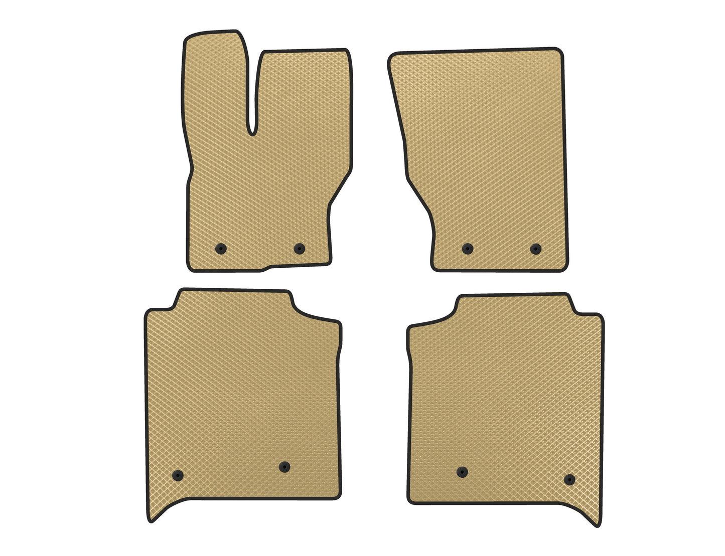 EVA Floor Mats (Long, Rear Row with Console, Beige) for Range Rover IV L405 2013-2021 - image 1