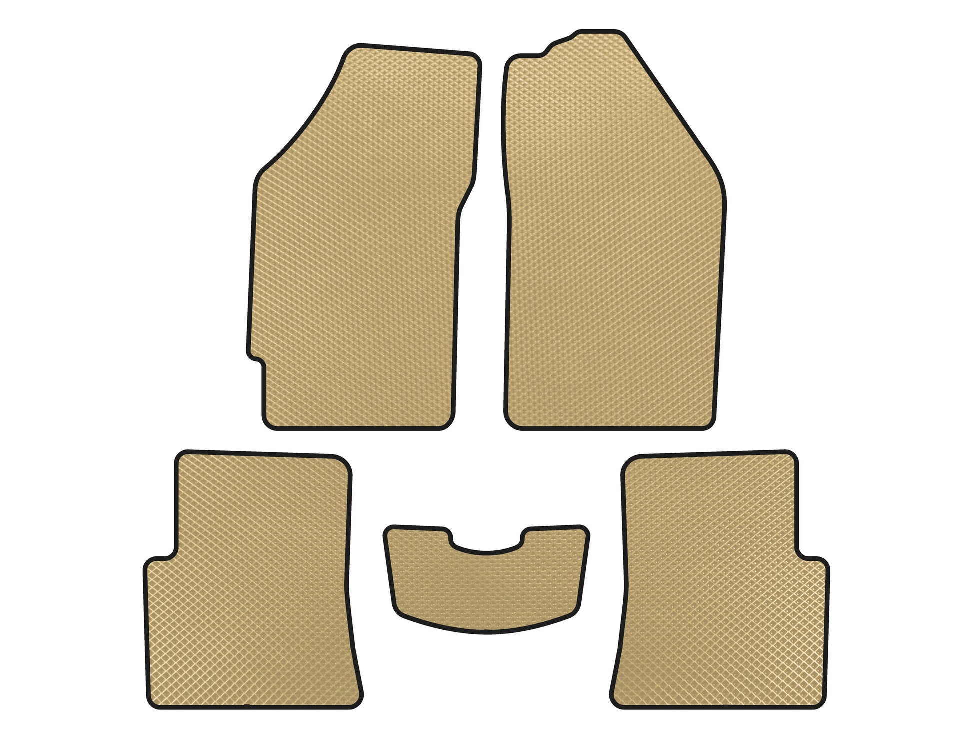 EVA Floor Mats (SD, Beige) for Lifan 520 Breeze 2005-2013 - image 1
