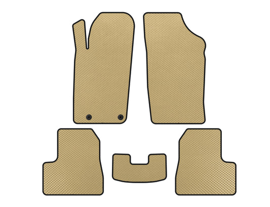 EVA Floor Mats (2009-2013, Beige) for Peugeot 206 1998-2024 - image 1