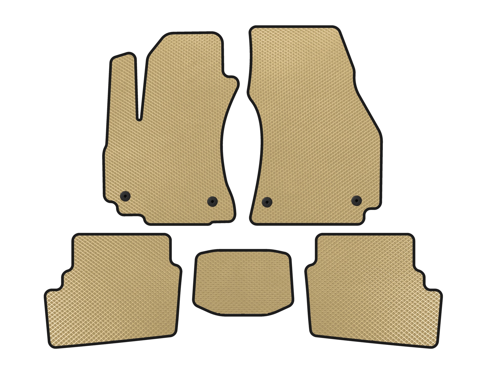 EVA Floor Mats (2 Rows, 2003-2005, 7-Seater, Beige) for Opel Zafira A 1998-2005 - image 1