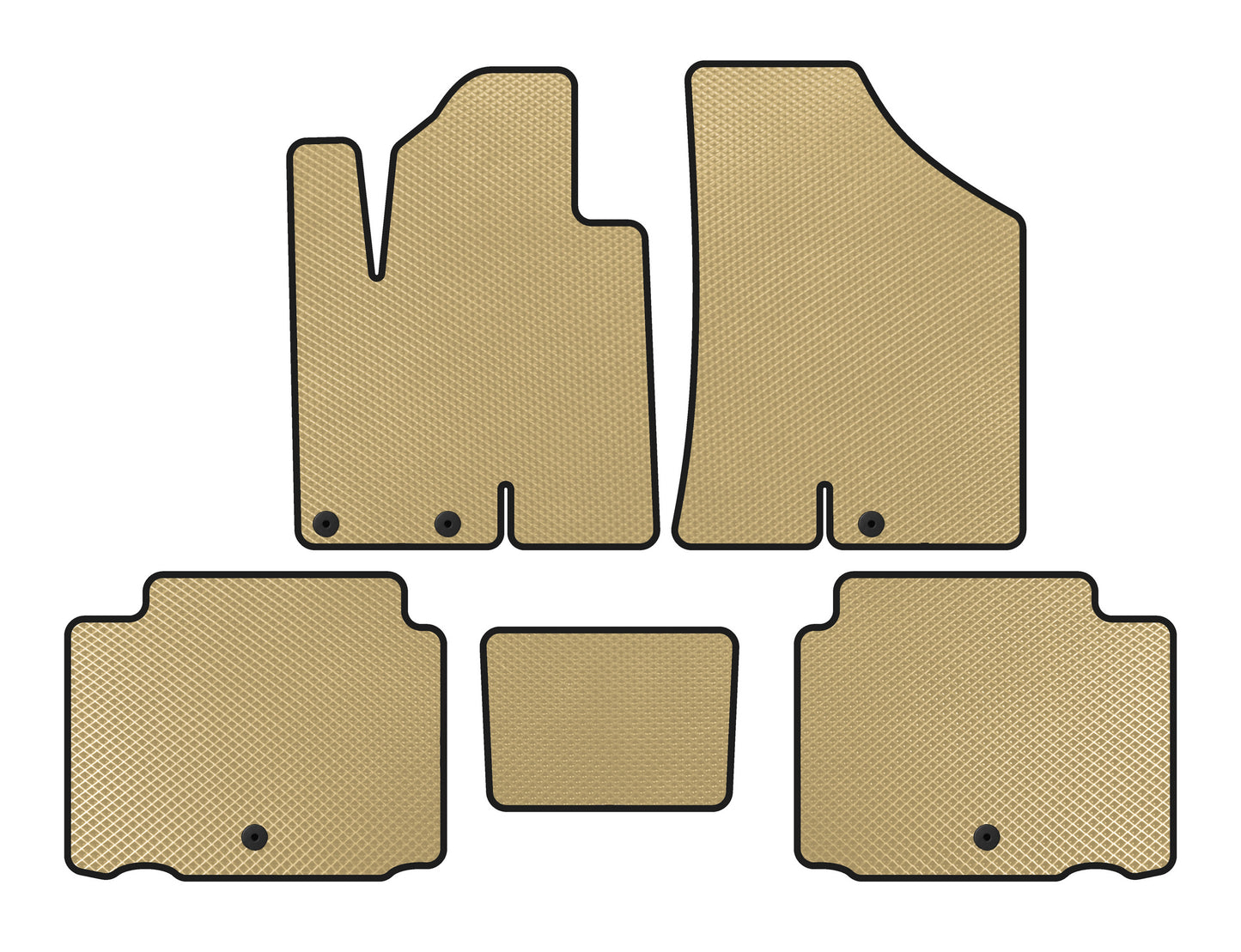 EVA Floor Mats (Beige) for Hyundai IX55 2007-2012 - image 1