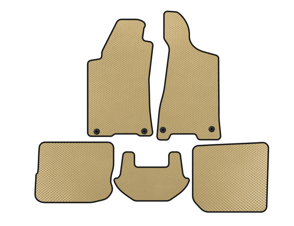 EVA Floor Mats (1991-1996, Sedan, Beige) for Audi 80/90 1987-1996 - image 1
