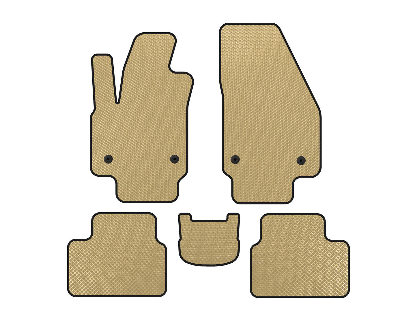 EVA Floor Mats (Beige) for Opel Meriva 2010-2017 - image 1